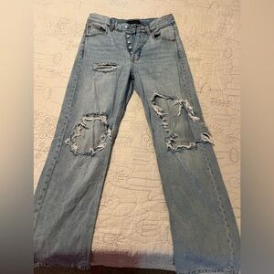 Aeropostale Light Blue Distressed Jeans